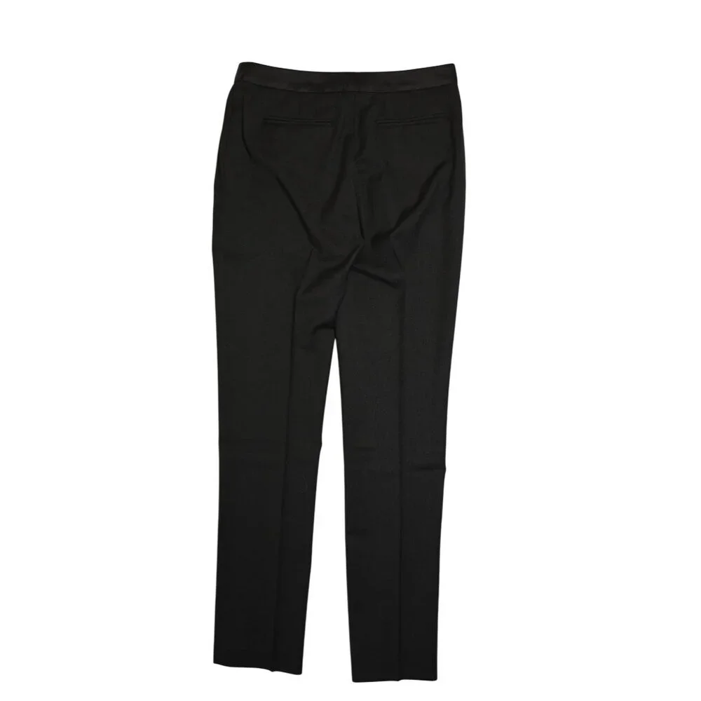 Sandro Suit Pants with Satin Trim in Black - Picture 2 of 4